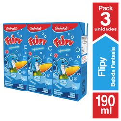 Pack 3 un. Bebida Ambrosoli Flipy 190 ml