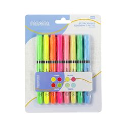 Destacadores Slim Neón y Pastel Proarte