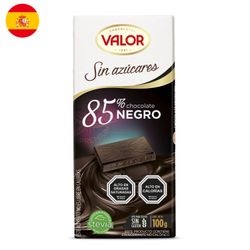 Chocolate Amargo Valor Sin Azúcar 85% Cacao 100 g