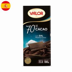 Chocolate Amargo Valor con Sal 70% Cacao 100 g