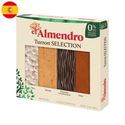 Pack 4 Turrones Sin Azúcar El Almendro 380 g