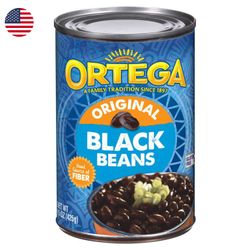 Porotos Negros en Lata Ortega 425 g