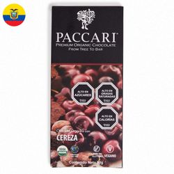 Chocolate Orgánico Pacari Cerezas 50 g