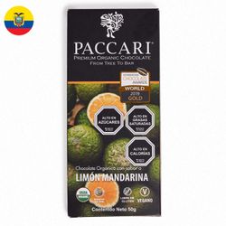 Chocolate Orgánico Pacari Limón Mandarina 50 g