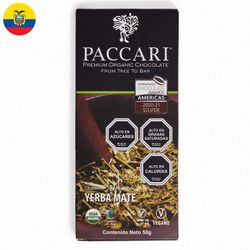 Chocolate Orgánico Pacari 60% Yerba Mate 50 g