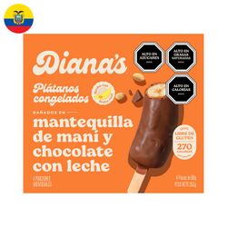 Plátano Bañado Chocolate Maní Dianas 261 g