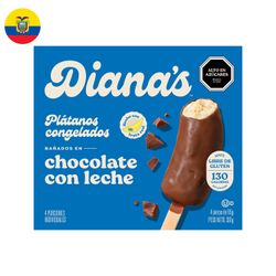 Plátano Bañado Chocolate Leche Dianas 261 g