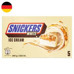 Helado Snickers Blanco Multipack 204 g 5 un.