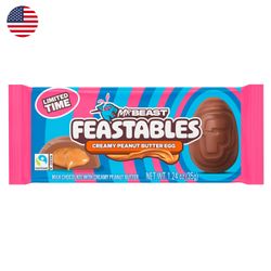 Huevo de Chocolate Feastables Mr Beast con Mantequilla de Maní