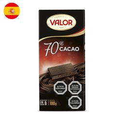 Chocolate Amargo Valor 70% Cacao 100 g