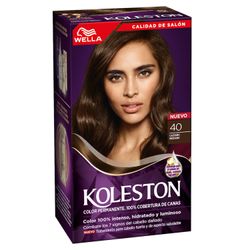 Tintura Koleston Kit Tono 40 Castaño Mediano