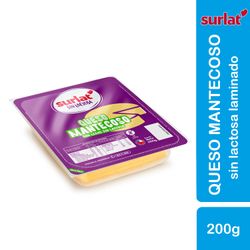 Queso Mantecoso Surlat Sin Lactosa Laminado 200 g