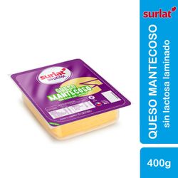 Queso Mantecoso Laminado Sin Lactosa Surlat 400 g