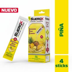 Bebida Isotónica en Polvo Suerox Piña 4 un.