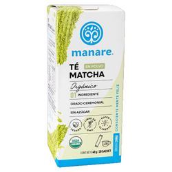 Té Matcha Manare Orgánico Sachet 20 un.