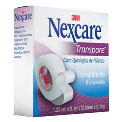 Cinta Médica Adhesiva 3M Transparente Transpore 25 mm x 9.1 m