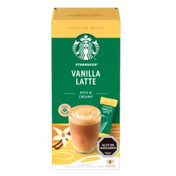 Café Instantáneo Sobres Starbucks Vanilla Latte 86 g 4 un.