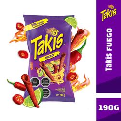 Snack Tortillas Taki Fuego 190 g
