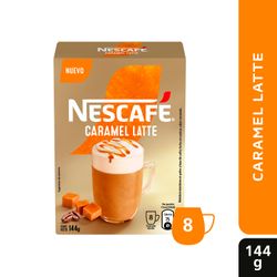 Café Instantáneo Nescafé Caramelo Latte 144 g (8 x 18g)