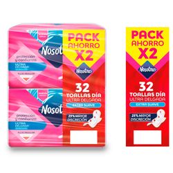 Pack Toallas Higiénicas Nosotras Extra Suave 32 un.