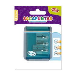 Sacapuntas Triple Adix con Contenedor