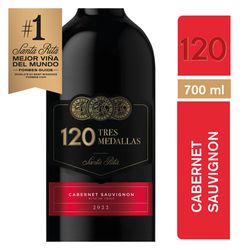 Vino Santa Rita 120 3 Medallas Cabernet Sauvignon 700 cc