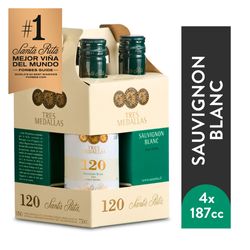 Vino Santa Rita 120 3 Medallas Sauvignon Blanc 187 cc