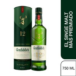 Whisky Glenfiddich 12 Años 750 cc