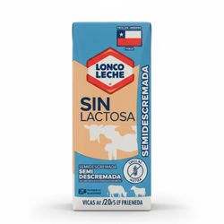 Leche Loncoleche Semidescremada Sin Lactosa 200 ml