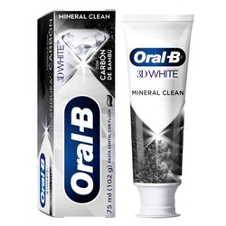 Pasta Dental Oral-B 3D White Mineral Clean 75 ml
