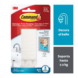 Sujeta Cuadros Adhesivo 3M Command® Waterproof 2 un.