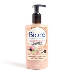 Limpiador Facial Bioré Cuarzo Rosa Purificante 200 ml