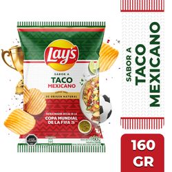 Papas Lays Sabor Taco Mexicano 160 g