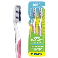 Cepillo de Dientes Duralón Doble Acción 6N 2 un.
