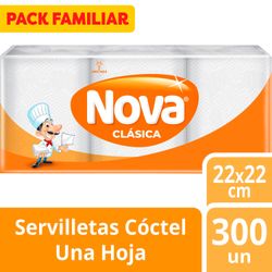 Servilleta Nova Clásica Cóctel 300 un.