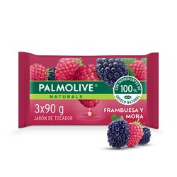Jabón de Tocador Palmolive Naturals Toque Nutritivo Frambuesa y Mora 90 g 3 un.