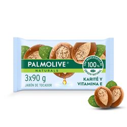 Jabón de Tocador Palmolive Naturals Karité y Vitamina E 90 g 3 un.