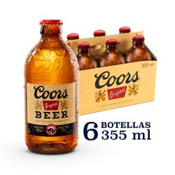 Pack 6 un. Cerveza Coors Lager 5.0° 355 cc