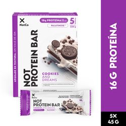 Barra de Proteína NotProtein Bar Cookies and Cream 45 g 5 un.