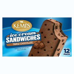 Helado Kemps Sándwich Chocolate 60 g 12 un.