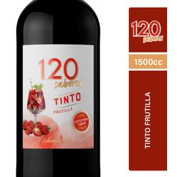 Cóctel de Vino 120 Sabores Tinto Frutilla 1.5 L