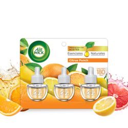 Desodorante Ambiental Eléctrico Airwick Citrus Repuesto 20 ml 3 un.