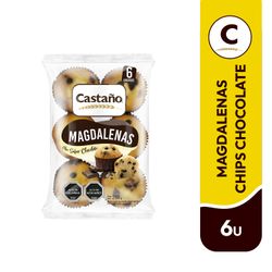 Queque Magdalena Castaño Chips Chocolate 6 un.