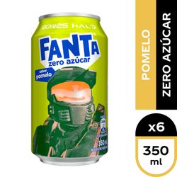 Pack 6 un. Bebida Fanta Pomelo Lata 350 ml
