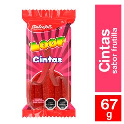 Gomitas Loop Cintas Frutilla 67 g