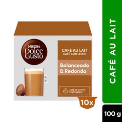 Café en Cápsulas Nescafé Dolce Gusto Café Au Lait 10 Tazas