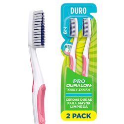 Cepillo de Dientes Duralón Doble Acción 6N 2 un.