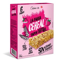 Barra de Cereal Cuisine & Co Frutillas 6 un.
