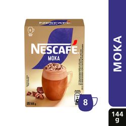 Café Instantáneo Nescafé Moka 144 g (8 x 18g)