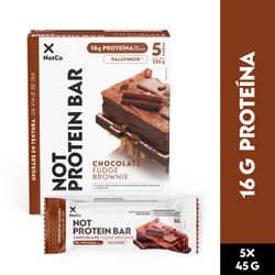 Barra de Proteína NotProtein Bar Chocolate Fudge Brownie 45 g 5 un.